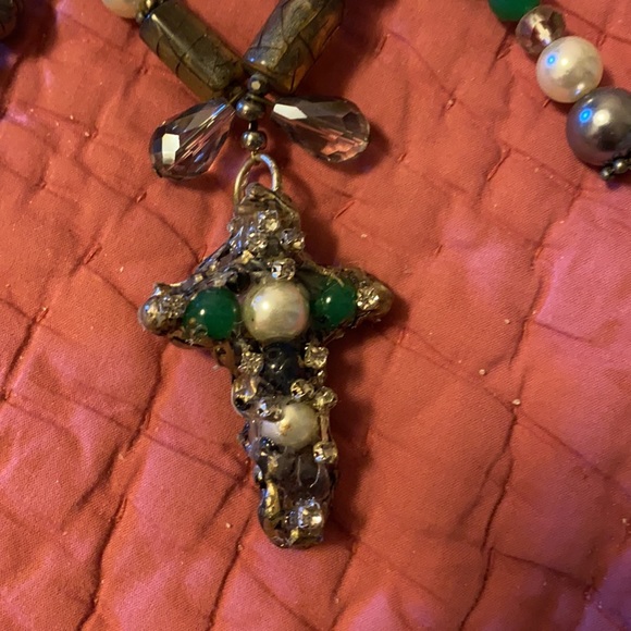 One of a kind neck art with cross - Picture 2 of 6